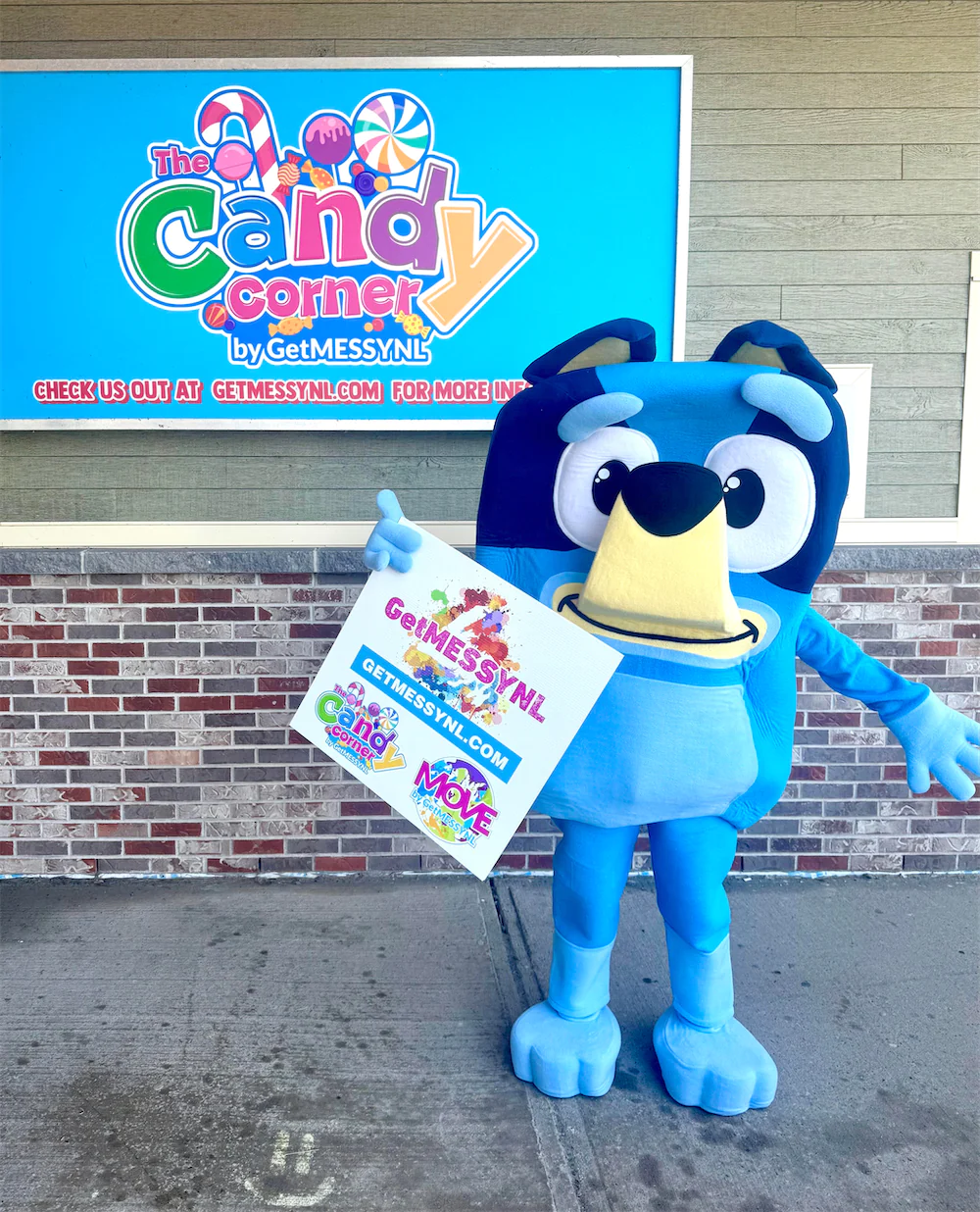 bluey mascot rental – st johns newfoundland – get messy