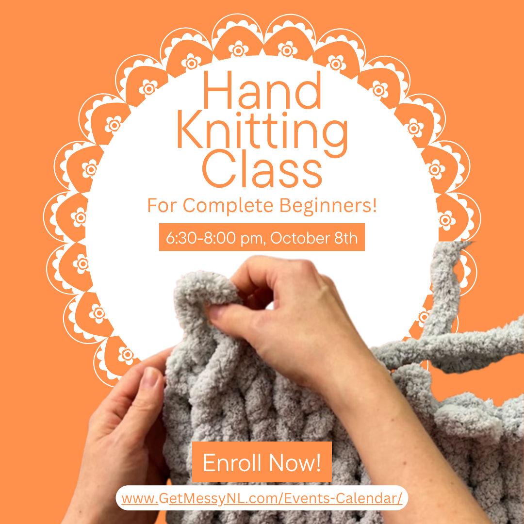 Blue and White Simple Knitting Class Instgarm Post (1)